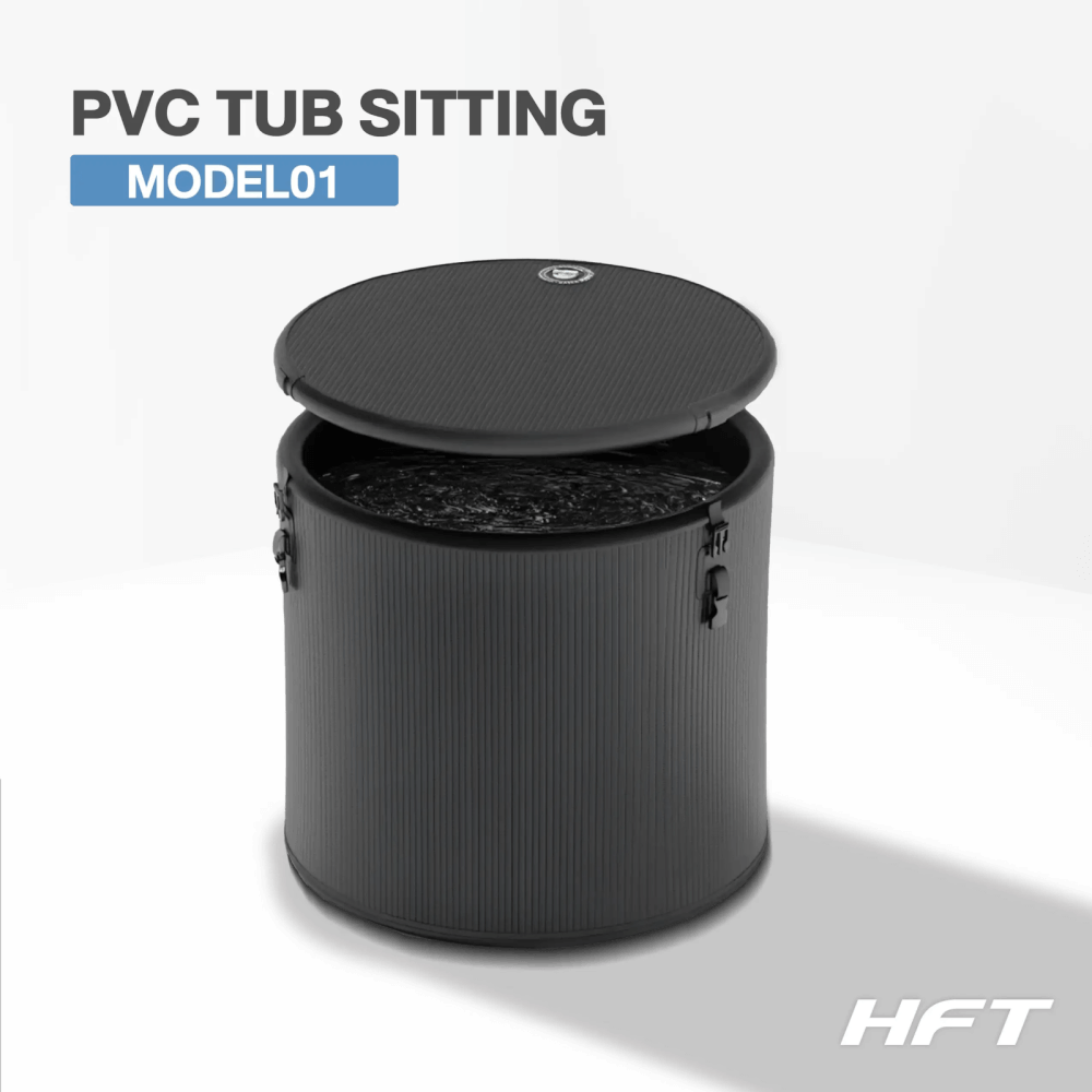 อ่างแช่น้ำเย็น HOMEFITTOOLS รุ่น PVC TUB SITTING แบบนั่ง ทรงกลม แบบเป่าลม ICE BATH COLD PLUNGE